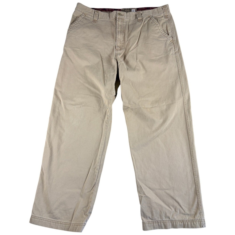 Old Navy Khaki Pants Mens 38x32 Tan Straight Relaxed Durable Workwear Outdoors